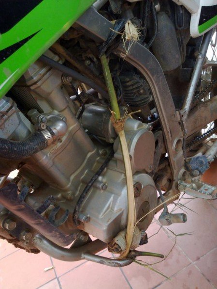 hole in crankcase.jpg hole in crankcase.jpg